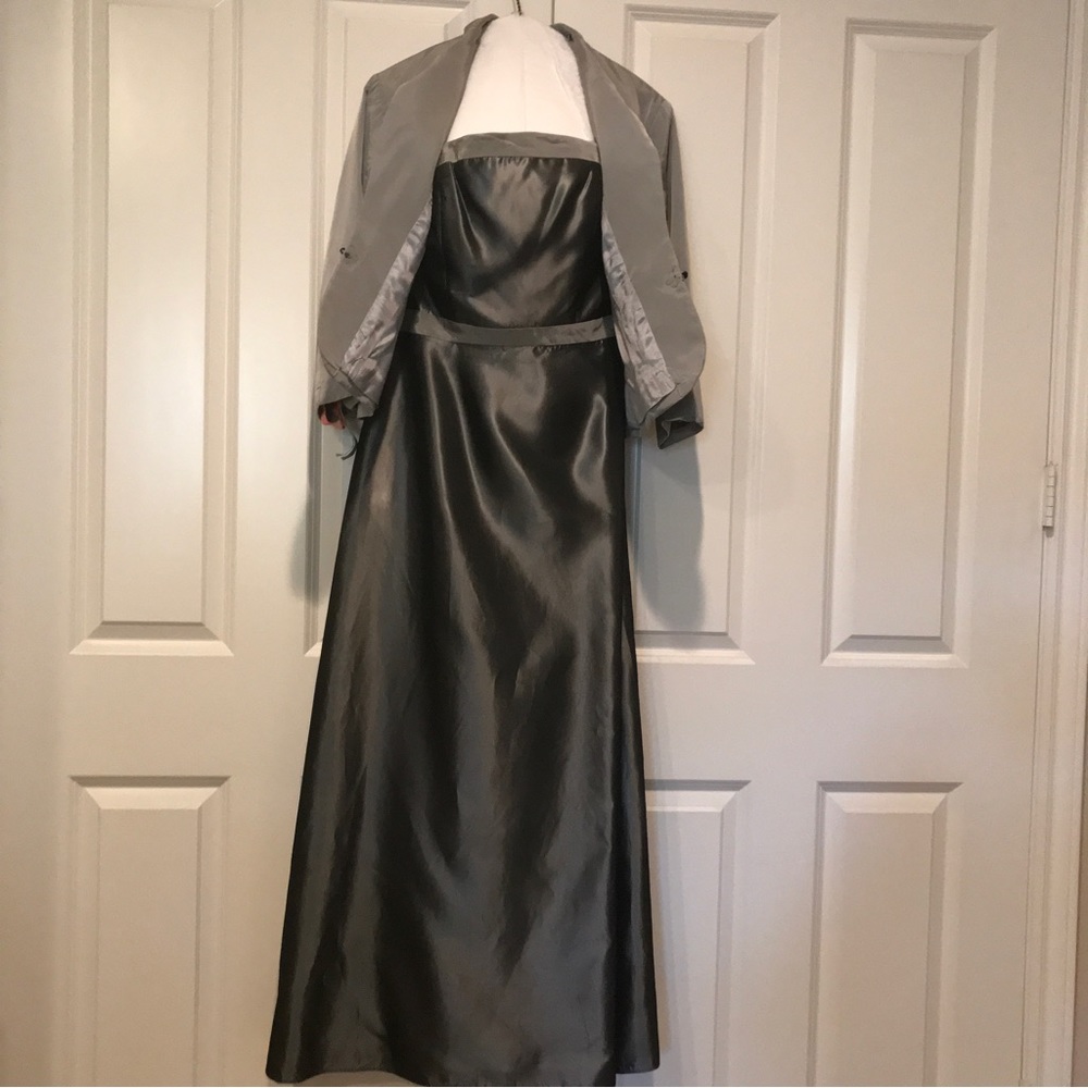 Mother-of-the-Bride Maxi Dress with Jacket, size 12